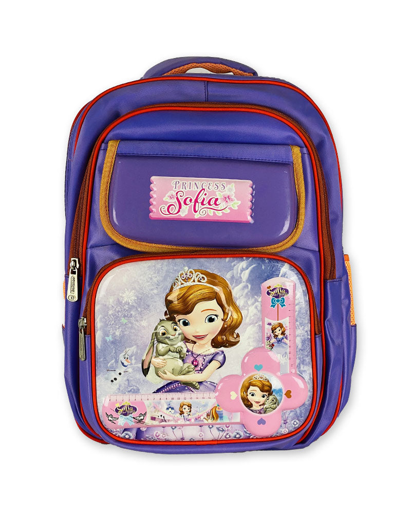 Princess Sofia 3D Backpack – Magical and Functional School Bag for Kids