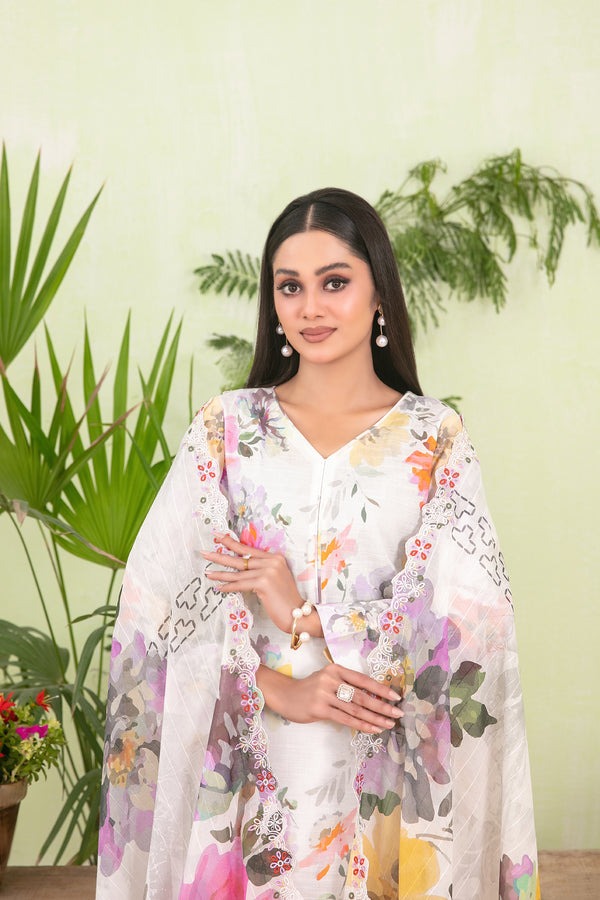 Tawakkal Embroidered Digital Printed Lawn 3 Piece Suit