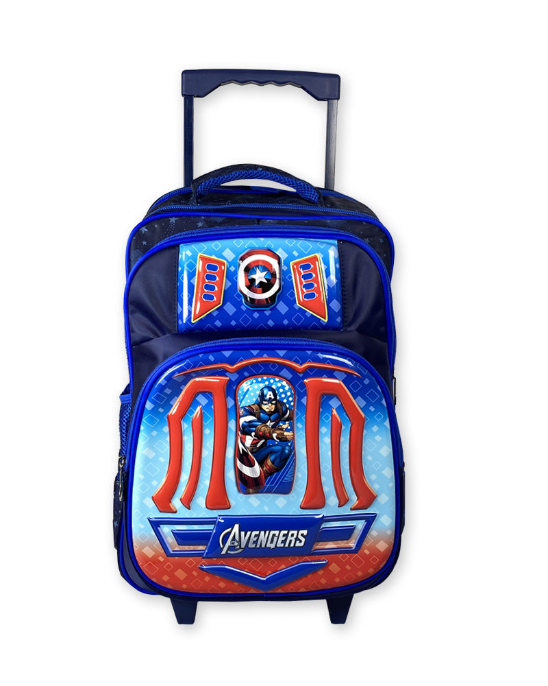 Avengers Captain America Trolley School Bag for Boys