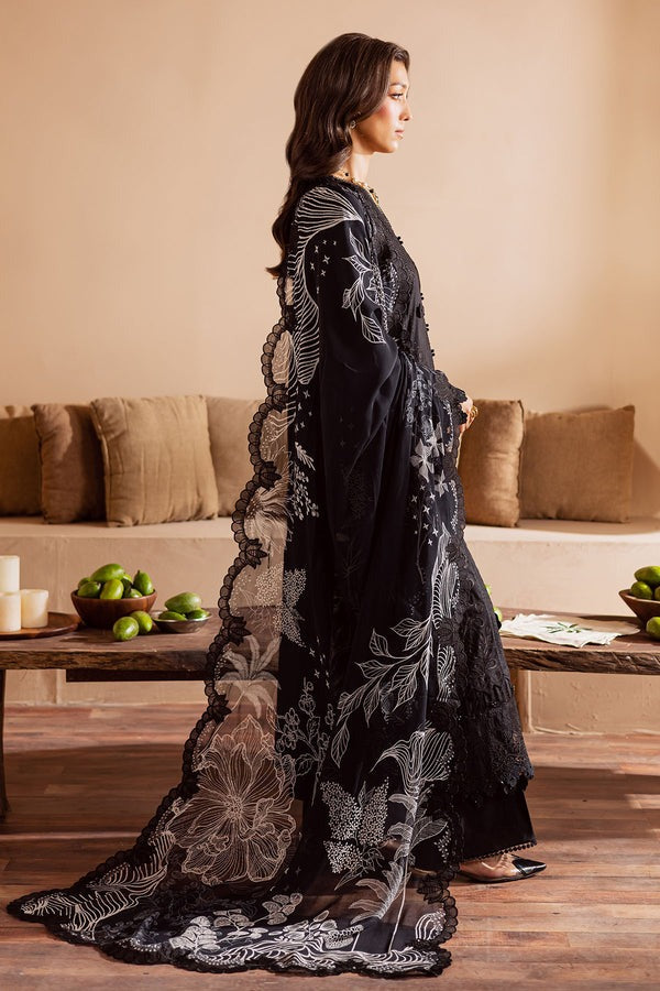 Nureh Embroidered Laser Cut Lawn with Printed Chiffon Dupatta NE- 166