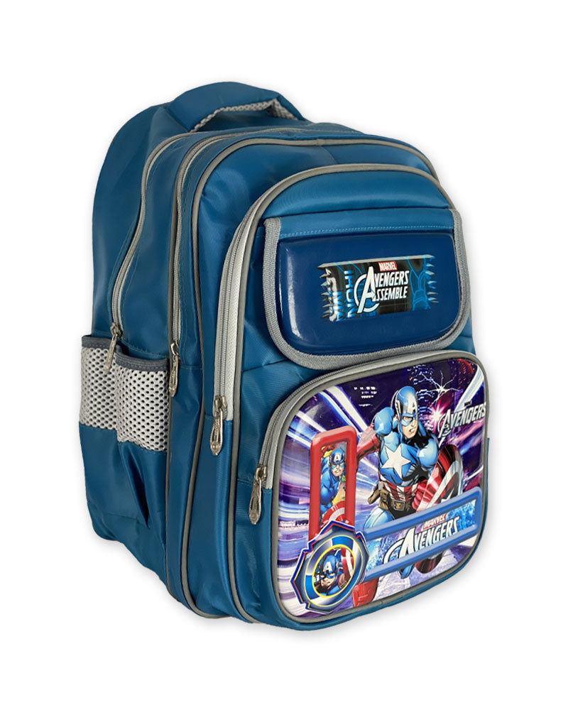 3D Avengers Captain America Backpack – Durable Kids School Bag