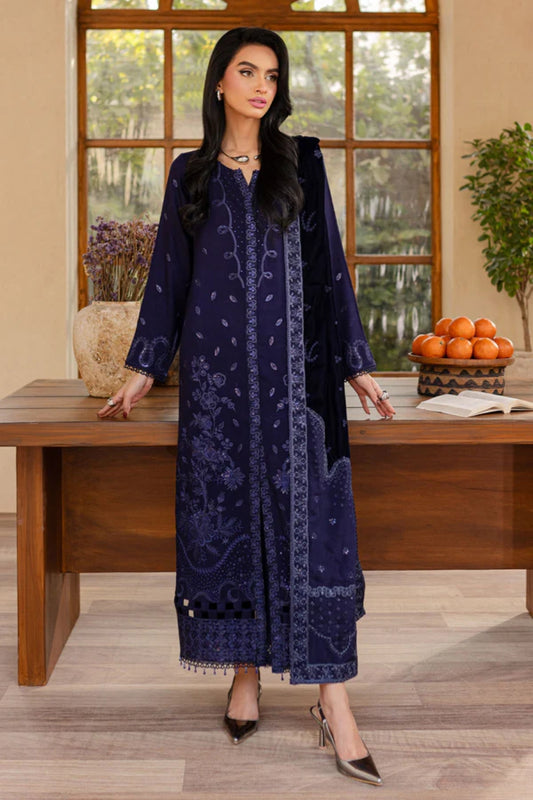 NUREH UNSTITCHED VELVET SHAWL SUIT - WINTER