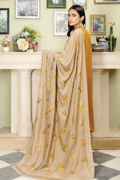 Wool Embroidered Collection by Marjjan MRW-475(MUSTARD)