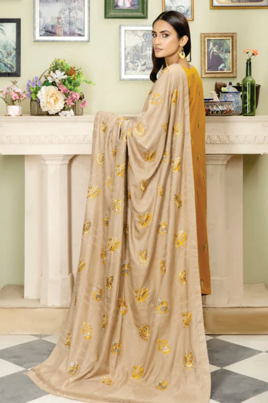 Wool Embroidered Collection by Marjjan MRW-475(MUSTARD)