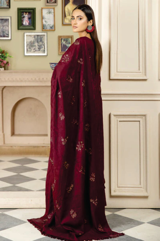 WOOL EMBROIDERED Collection by Marjjan MRW-473(MEHROON)