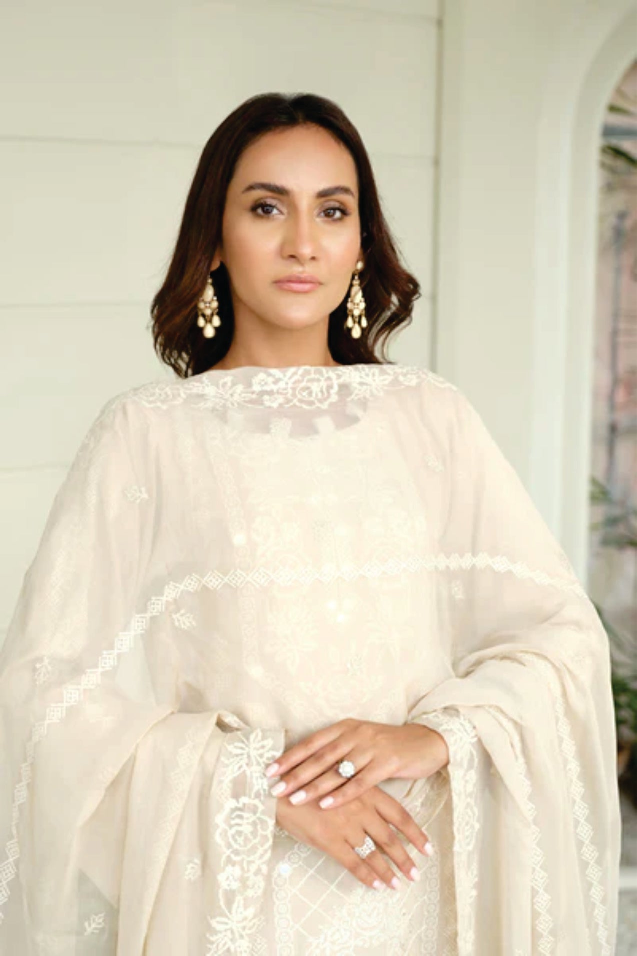 Karandi Embroidered Collection by Marjjan SKC-101(OFF WHITE)