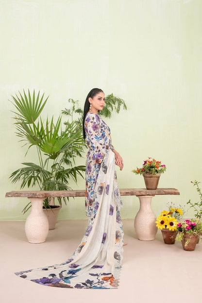 Tawakkal Embroidered Digital Printed Lawn 3 Piece Suit