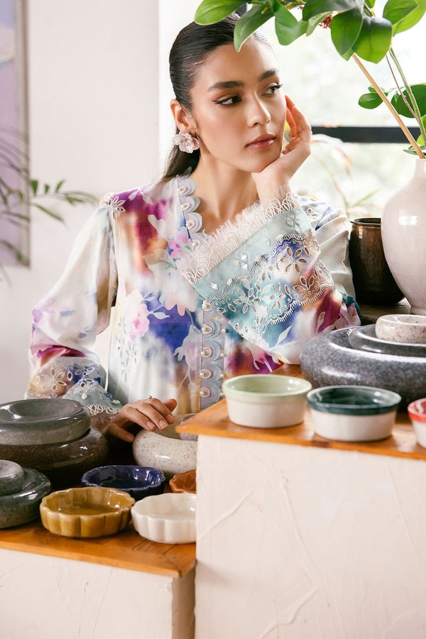 Nureh Printed And Embroidered Chikankari Lawn 2pc - Summer