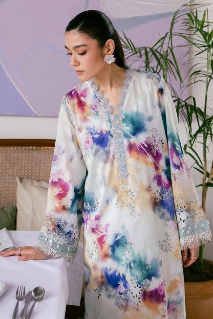 Nureh Printed And Embroidered Chikankari Lawn 2pc - Summer