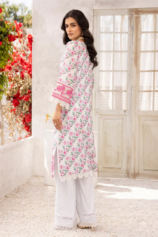 Ladies 2 Piece Embroidered Printed Lawn Suit by Johra