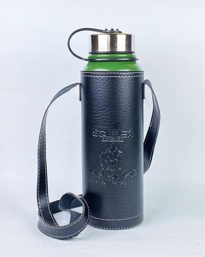 Insulated Leather Cover Water Bottles