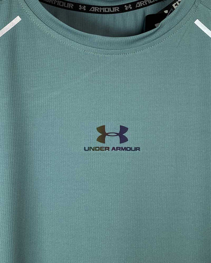 Under Armour Men's Green Tech T-Shirt – Lightweight Athletic Performance Tee