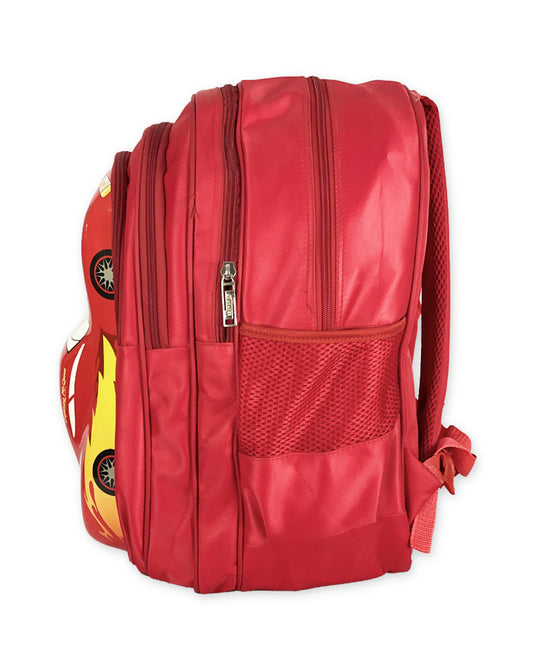 3D Themed Red Racer Backpack for Kids – Stylish and Durable