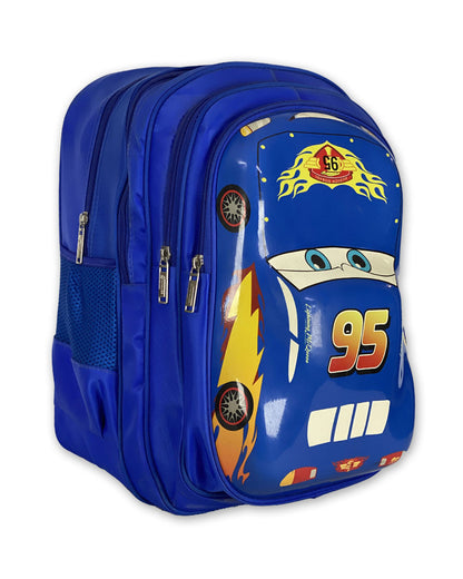 3D Themed Red Racer Backpack for Kids – Stylish and Durable