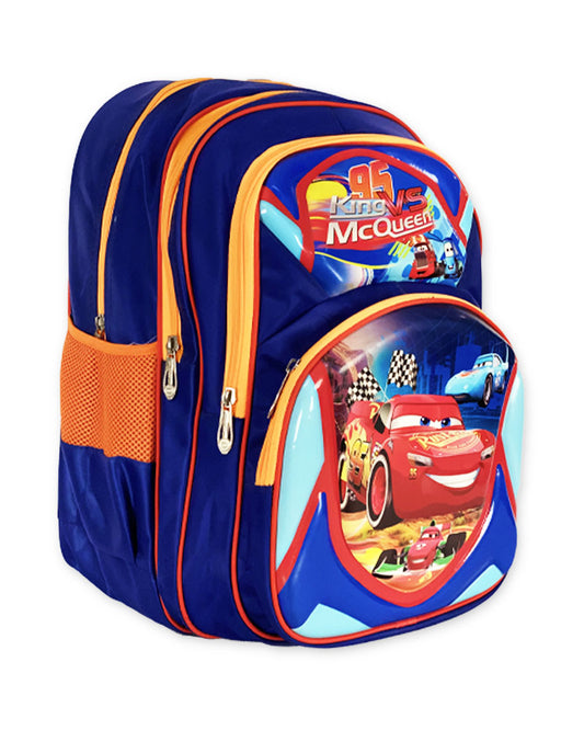 Cars 3D Lightning McQueen Backpack – Perfect for Racing Fans