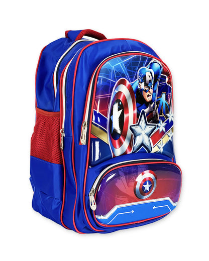 Captain America 3D Backpack – Durable & Stylish School Bag for Kids