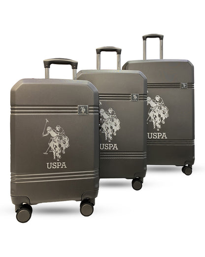 USPA Hard Shell Luggage Set – Durable Lightweight Trolley with Spinner Wheels