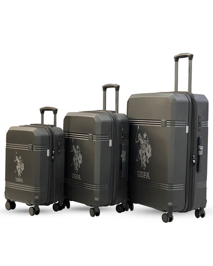 USPA Hard Shell Luggage Set – Durable Lightweight Trolley with Spinner Wheels