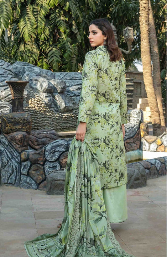 Tawakkal Digital Print Cutwork Dupatta - D1246