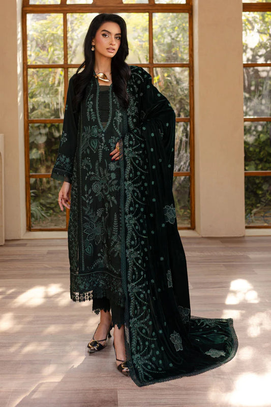 NUREH UNSTITCHED VELVET SHAWL SUIT - WINTER