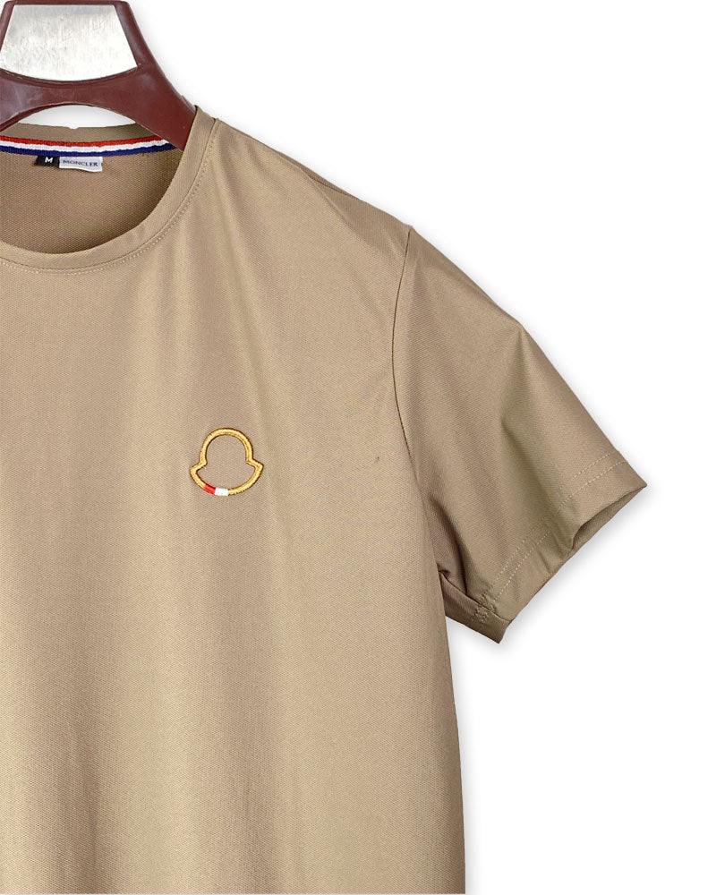Dazzle Men’s Beige Casual T-Shirt – Minimalist Comfort with Signature Style