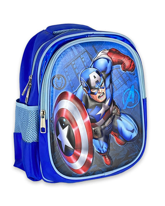 Captain America 3D Backpack – Durable and Heroic School Bag for Kids