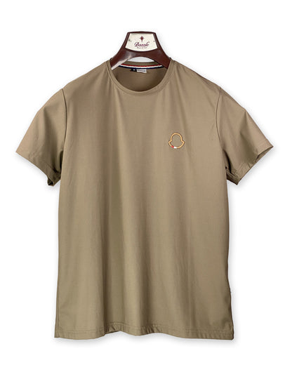 Dazzle Men’s Beige Casual T-Shirt – Minimalist Comfort with Signature Style