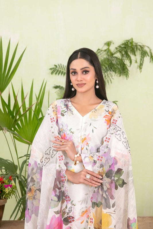 Tawakkal Embroidered Digital Printed Lawn 3 Piece Suit