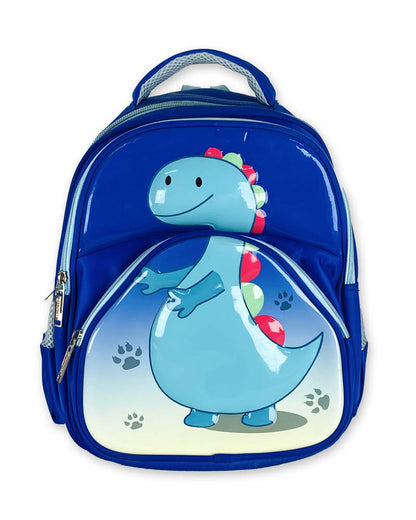Blue Dinosaur 3D Kids Backpack – Fun and Functional School Bag