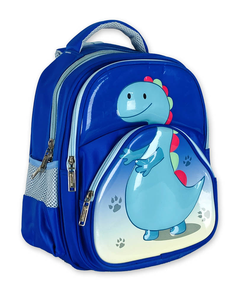 Blue Dinosaur 3D Kids Backpack – Fun and Functional School Bag