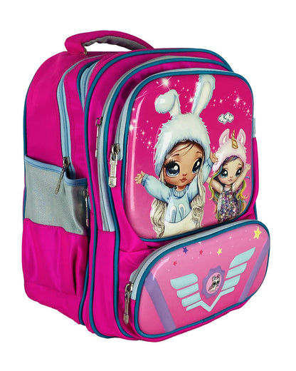 3D Girl-Themed Pink Backpack – Stylish and Spacious School Bag for Kids