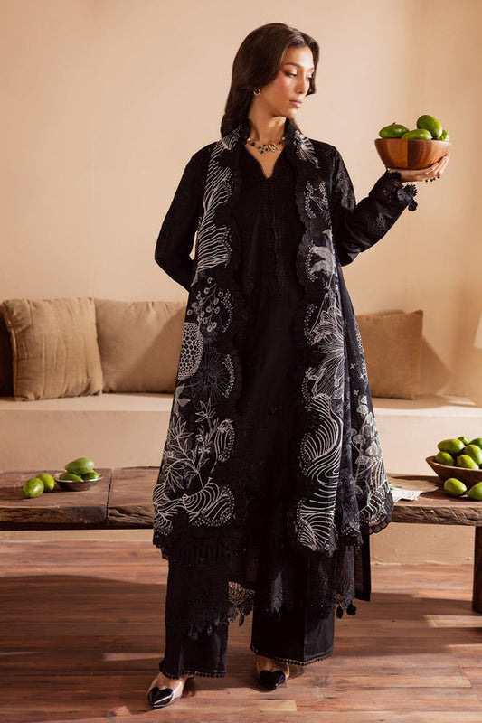Nureh Embroidered Laser Cut Lawn with Printed Chiffon Dupatta NE- 166