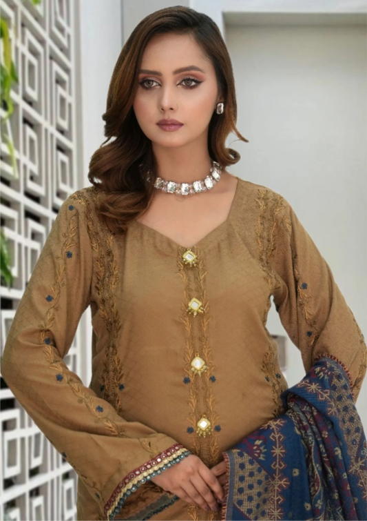 Meemsey Embroidered Wool 3 piece suit - winter