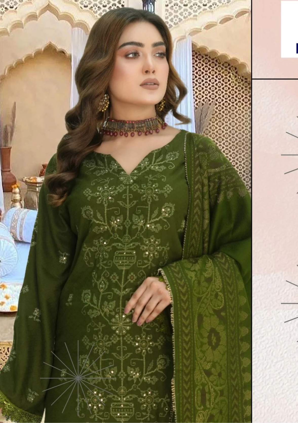 Meemsey Embroidered Wool 3 piece suit - winter