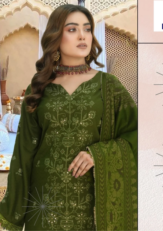 Meemsey Embroidered Wool 3 piece suit - winter