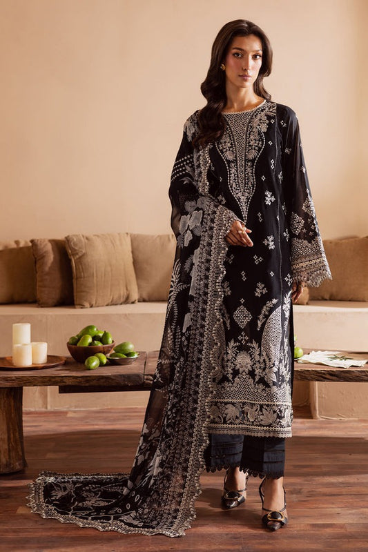 Nureh Embroidered Laser Cut Lawn with Printed Chiffon Dupatta NE- 167