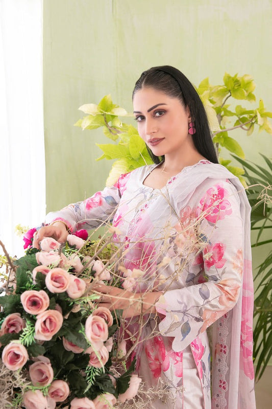 Tawakkal Embroidered Digital Printed Lawn 3 Piece Suit