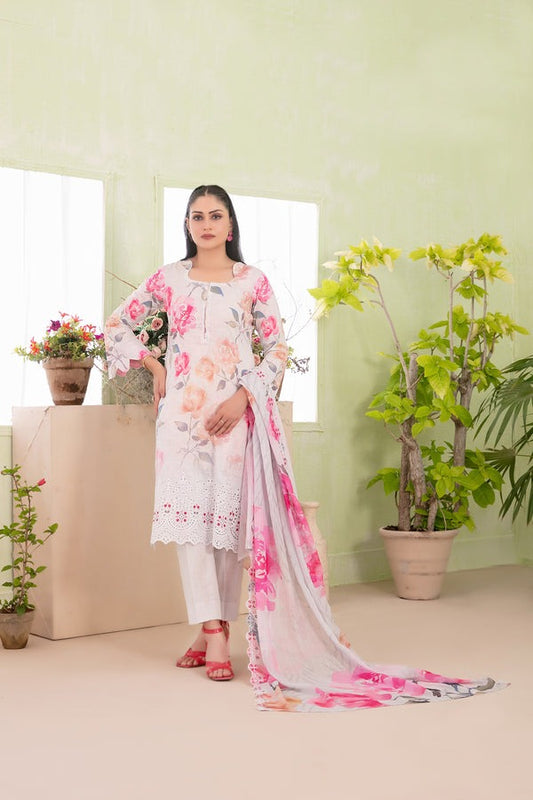 Tawakkal Embroidered Digital Printed Lawn 3 Piece Suit