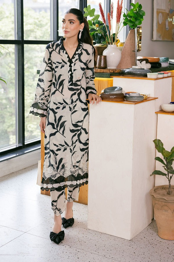 Nureh Printed And Embroidered Chikankari Lawn 2pc - Summer