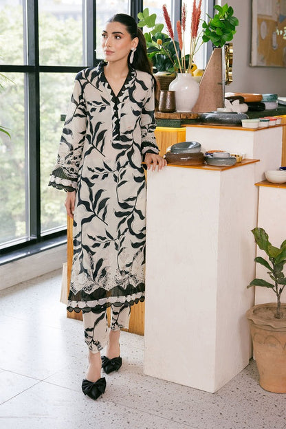 Nureh Printed And Embroidered Chikankari Lawn 2pc - Summer