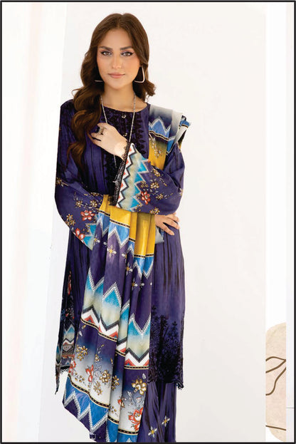 Ladies EMBROIDERED Printed Suit by Rang Barang