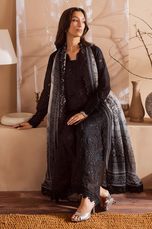 Nureh Embroidered Laser Cut Lawn with Printed Chiffon Dupatta NE- 168