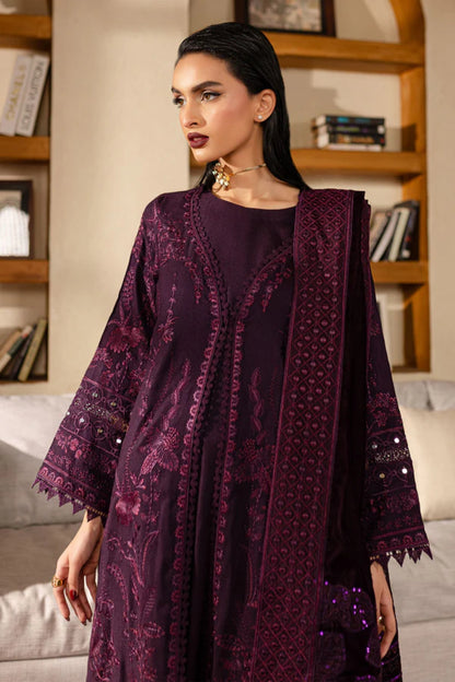 NUREH UNSTITCHED VELVET SHAWL SUIT - WINTER