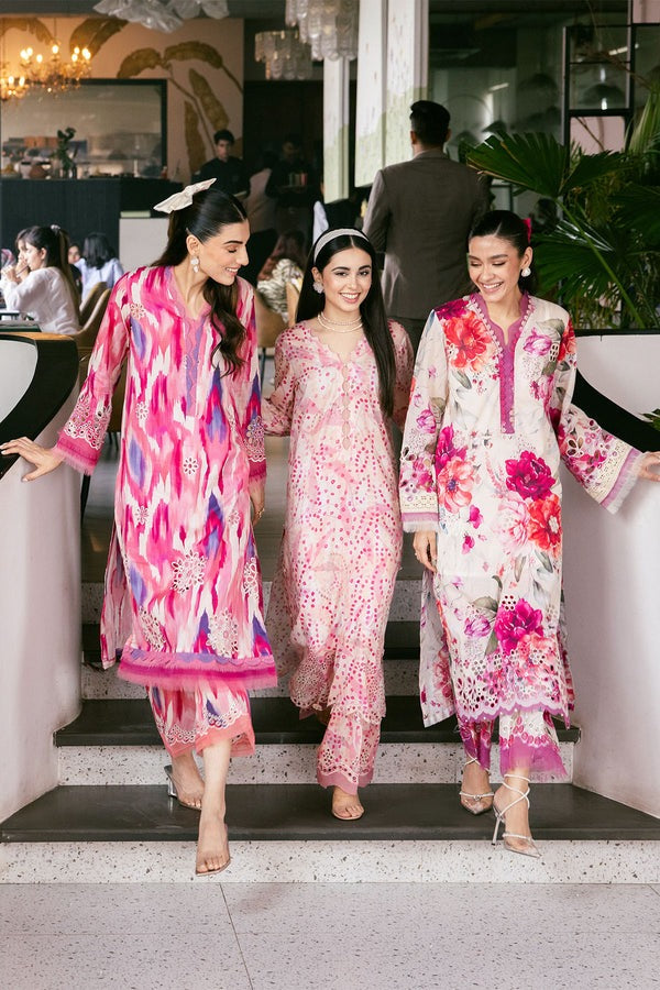 Nureh Printed And Embroidered Chikankari Lawn 2pc - Summer