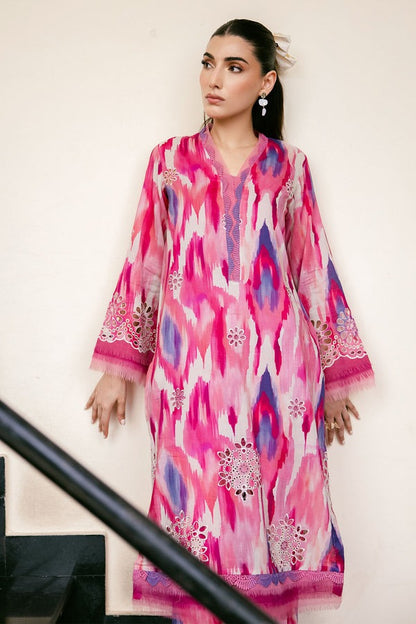 Nureh Printed And Embroidered Chikankari Lawn 2pc - Summer