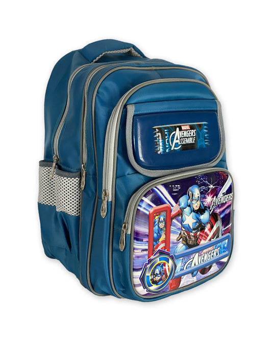 3D Avengers Captain America Backpack – Durable Kids School Bag