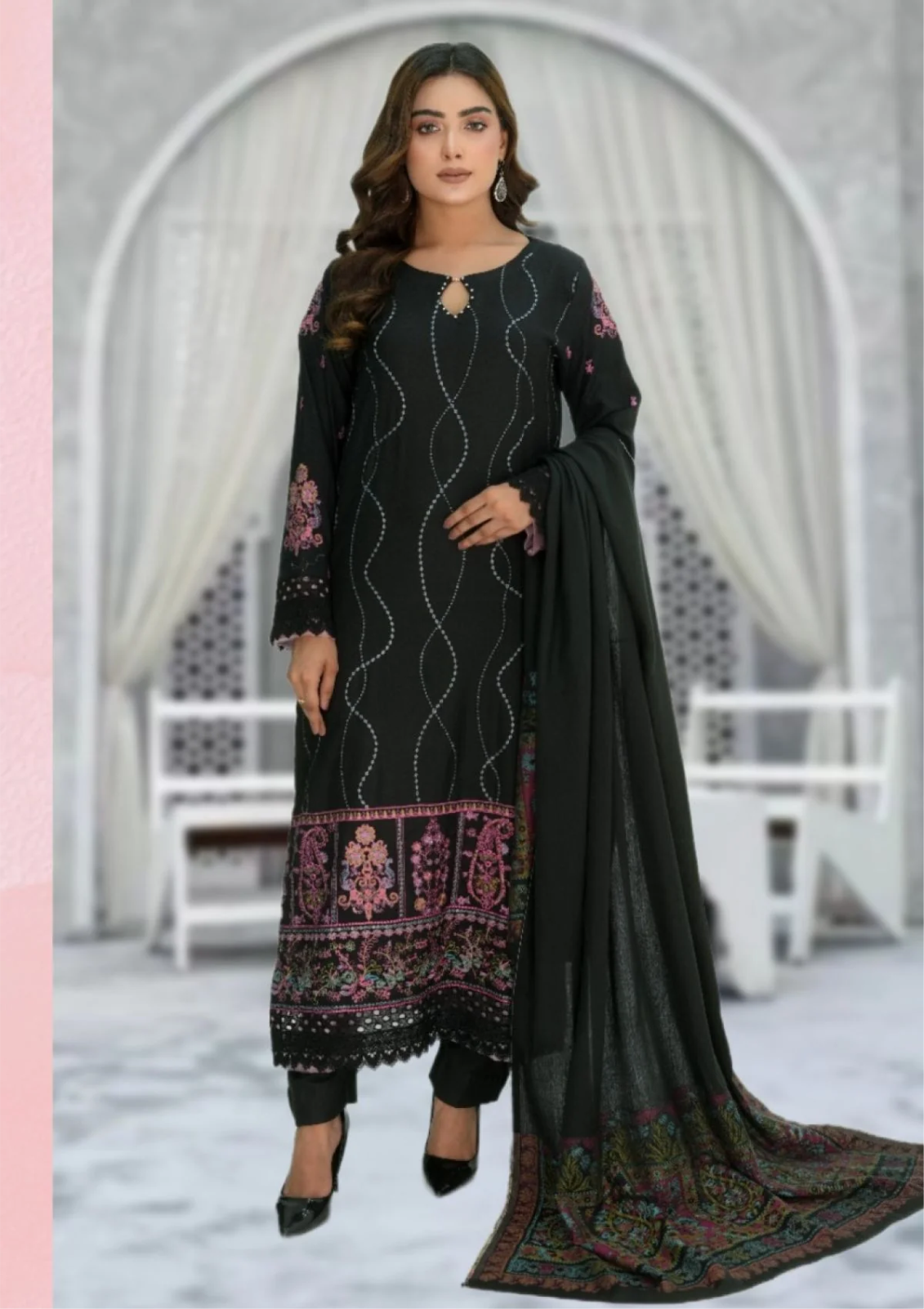 Meemsey Embroidered Wool 3 piece suit - winter