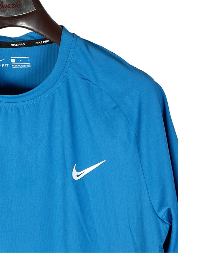Nike Pro Men’s Dri-FIT Blue Training T-Shirt – Performance Activewear