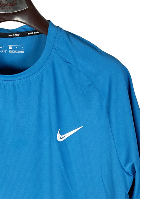 Nike Pro Men’s Dri-FIT Blue Training T-Shirt – Performance Activewear