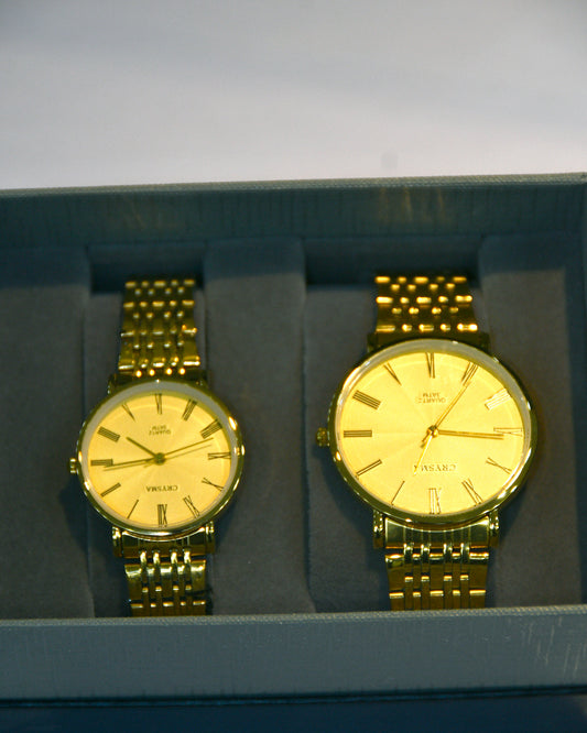 CRYSMA CRL 80483M COUPLE WATCH